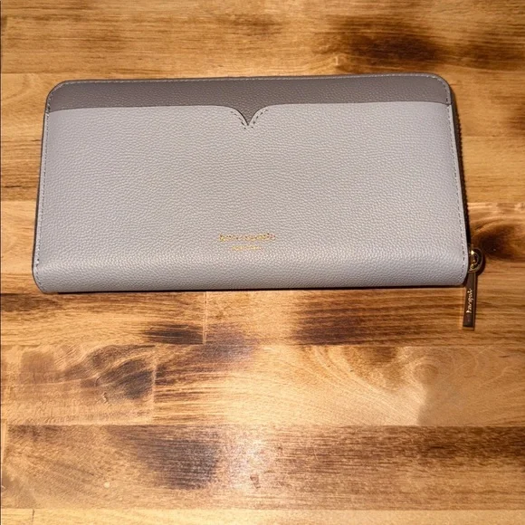 Kate Spade Taupe and Brown Zip Wallet - Picture 7 of 9